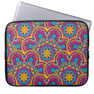 Housse Pour Ordinateur Portable Les mandalas tribaux sans couture ethnique indiens