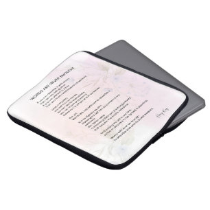 Housse Pour Ordinateur Portable Les Mots Ne Suffisent Jamais - Encouragement Poème