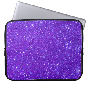 Housse Pour Ordinateur Portable Les parties scintillantes pourpres d'étoiles