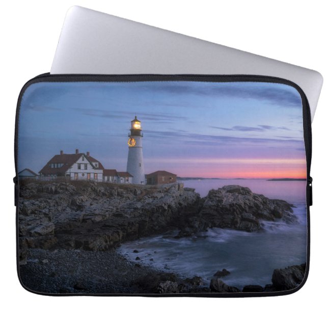 Housse Pour Ordinateur Portable Les phares | Phare du Cap Elizabeth Maine (Devant)