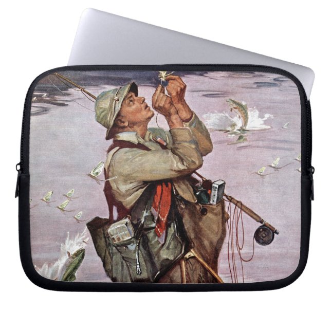 Housse Pour Ordinateur Portable Les poissons sautent (Devant)