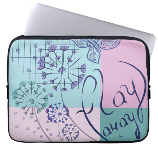 Housse Pour Ordinateur Portable Les rêves de papillons (Devant)