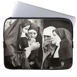 Housse Pour Ordinateur Portable Les soeurs fument la photographie Vintage