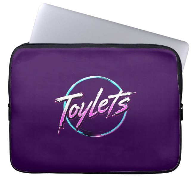 HOUSSE POUR ORDINATEUR PORTABLE LES TOYLETTES (Devant)