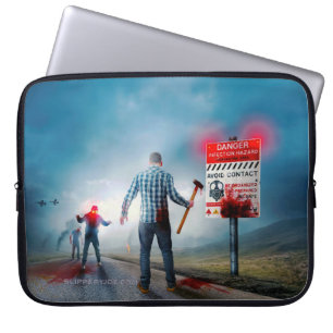 Housse Pour Ordinateur Portable Les zombies aux yeux lumineux de SlipperyJoe pour
