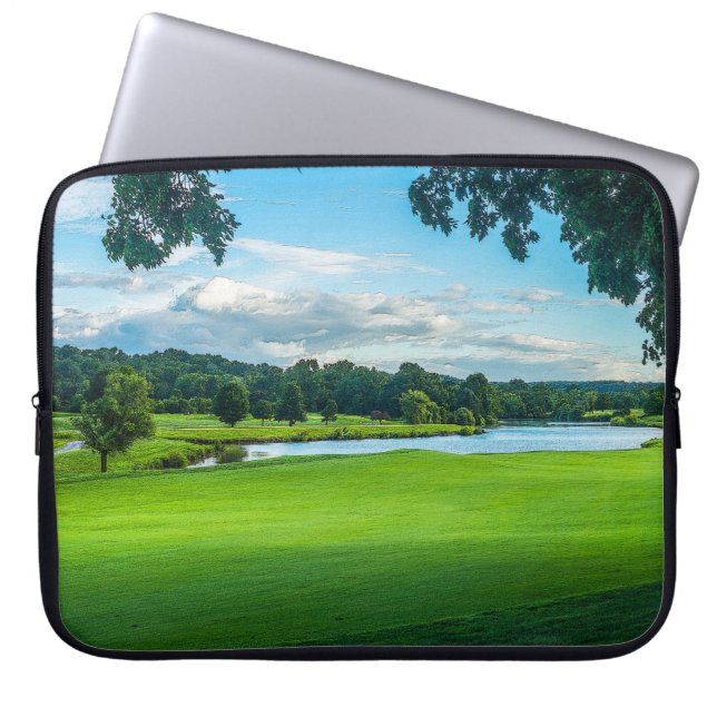 Housse Pour Ordinateur Portable L'Été Au Golf (Devant)