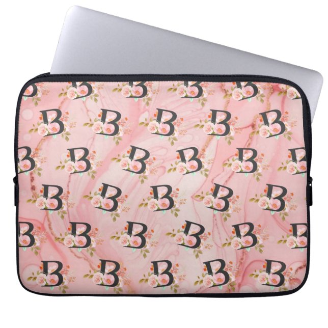 Housse Pour Ordinateur Portable Letter B (Devant)