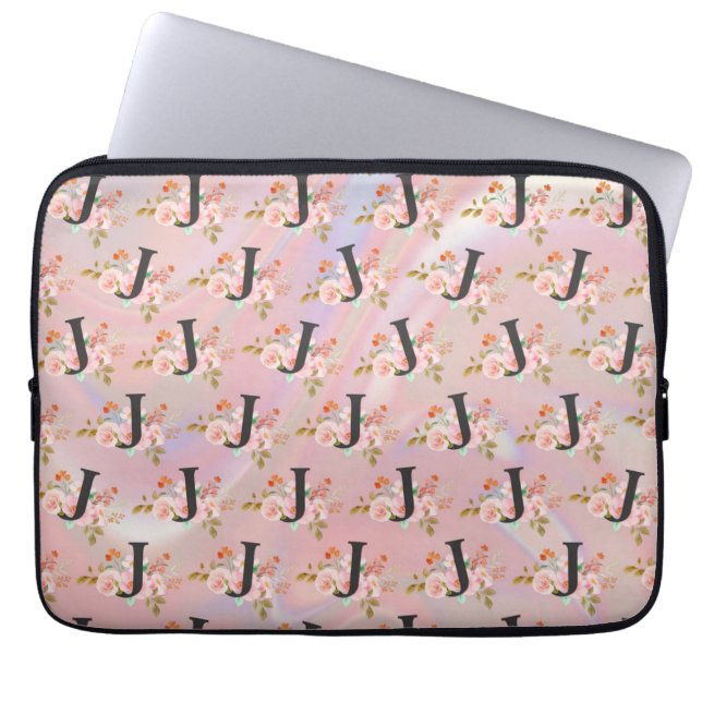 Housse Pour Ordinateur Portable Lettre J (Devant)