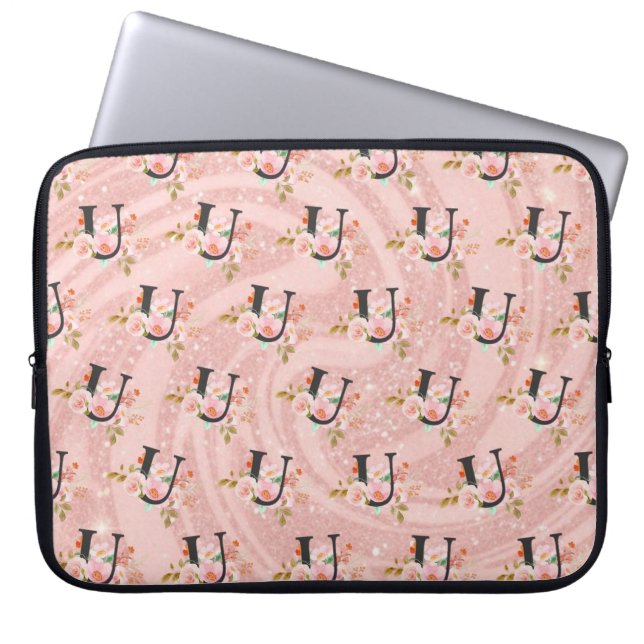 Housse Pour Ordinateur Portable Lettre U (Devant)