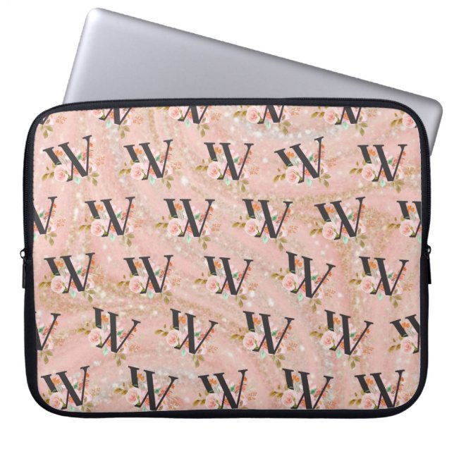 Housse Pour Ordinateur Portable Lettre W (Devant)