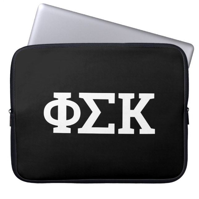 Housse Pour Ordinateur Portable Lettres Phi Sigma Kappa (Devant)