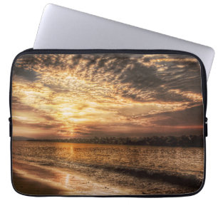 Housse Pour Ordinateur Portable Lever du soleil de la superbe plage