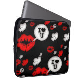 Housse Pour Ordinateur Portable Lèvres et amour (Devant droit)
