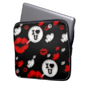 Housse Pour Ordinateur Portable Lèvres et amour (devant gauche)