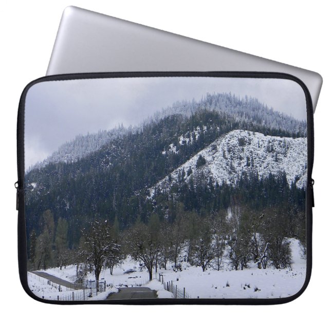Housse Pour Ordinateur Portable L'hiver à la campagne.... (Devant)