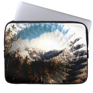 Housse Pour Ordinateur Portable L'hiver en montagne......