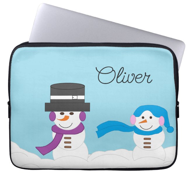 Housse Pour Ordinateur Portable L'hiver est neige (Devant)