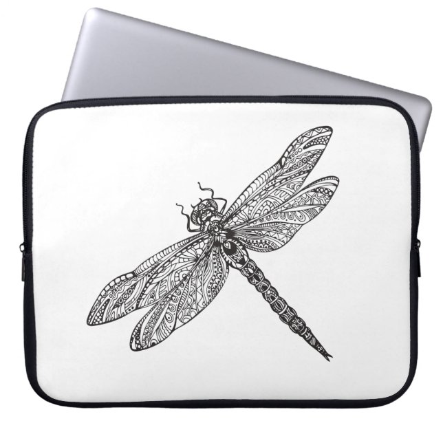 Housse Pour Ordinateur Portable Libellule dans le style (Devant)