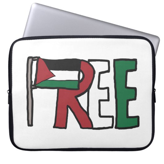 Housse Pour Ordinateur Portable Libérer la Palestine (Devant)
