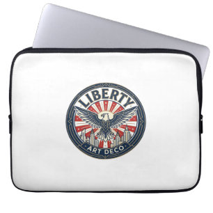 Housse Pour Ordinateur Portable Liberté Aventure Patriotique Patriotique Pulp Book