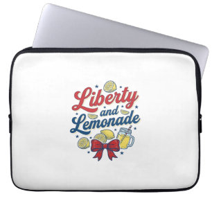 Housse Pour Ordinateur Portable Liberté et limonade patriotique Lemon Vector T-shi