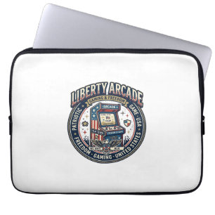Housse Pour Ordinateur Portable Liberty Arcade Patriotique Arcade Gamer US