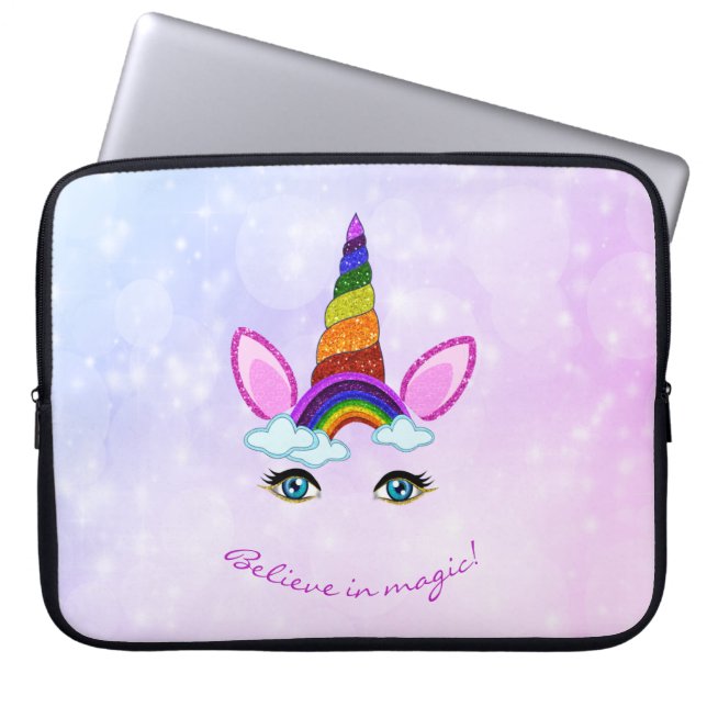 Housse Pour Ordinateur Portable licorne (Devant)