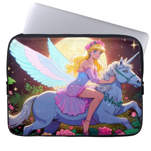 Housse Pour Ordinateur Portable Licorne Anime (Devant)