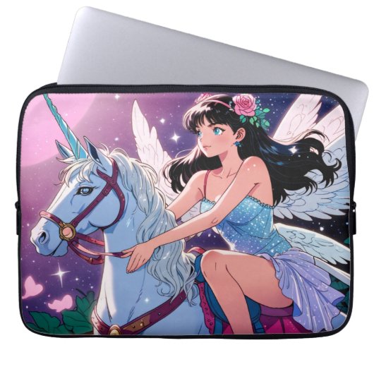Housse Pour Ordinateur Portable Licorne Anime  (Devant)