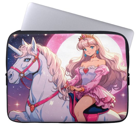 Housse Pour Ordinateur Portable Licorne Anime (Devant)