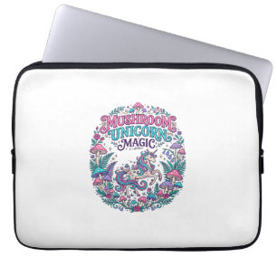 Housse Pour Ordinateur Portable Licorne Champignon Licorne Magie Coloré POD Artwor