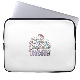 Housse Pour Ordinateur Portable Licorne Cherry Coquette Licorne Original Zazzle De