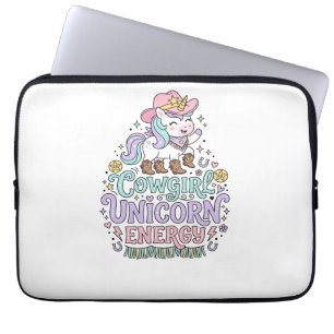 Housse Pour Ordinateur Portable Licorne Cowgirl Licorne Énergie Mignon Produit Pas