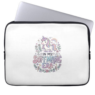 Housse Pour Ordinateur Portable Licorne Dans Mon Ère De Magie Douce Typographie Lu