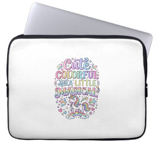 Housse Pour Ordinateur Portable Licorne Mignonne Colorée et un Peu Magique Origina