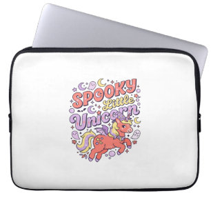 Housse Pour Ordinateur Portable Licorne Petite Licorne Effrayante Fantaisiste Fond