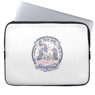 Housse Pour Ordinateur Portable Licorne Soyez Votre Propre Genre de Magique Enjoué