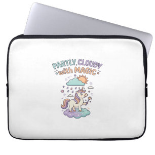 Housse Pour Ordinateur Portable Licorne T-shirt Tendance Partiellement Nuageux ave