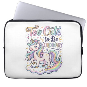 Housse Pour Ordinateur Portable Licorne Trop Mignonne pour être Ordinaire Vecteur
