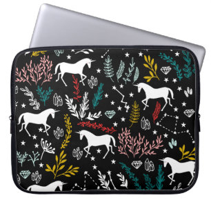 Housse Pour Ordinateur Portable Licornes et constellations magiques d'étoile