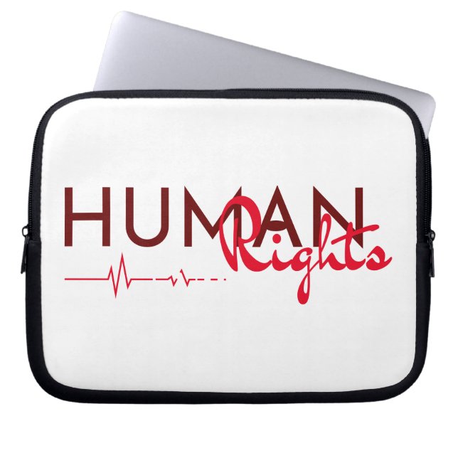 Housse Pour Ordinateur Portable Lifeline to Human Rights (Devant)
