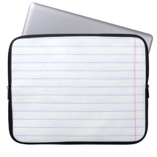 Housse Pour Ordinateur Portable Lignes de texture papier carnet
