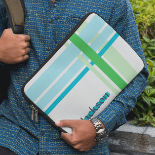 Housse Pour Ordinateur Portable Lignes en Blue and Lines