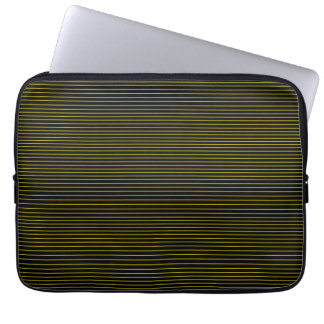 Housse Pour Ordinateur Portable Lignes jaunes minimales