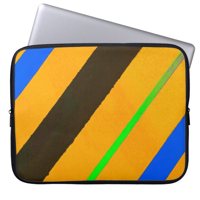 Housse Pour Ordinateur Portable Lignes orange (Devant)