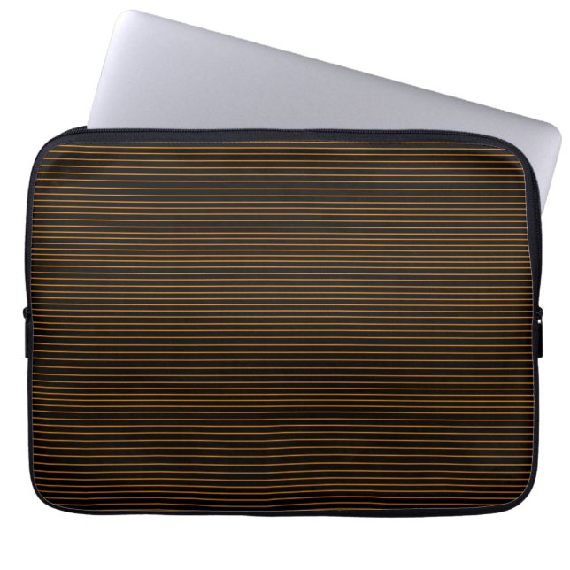 Housse Pour Ordinateur Portable Lignes orange minimales (Devant)
