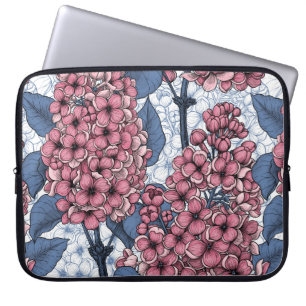 Housse Pour Ordinateur Portable Lilac en rose et bleu