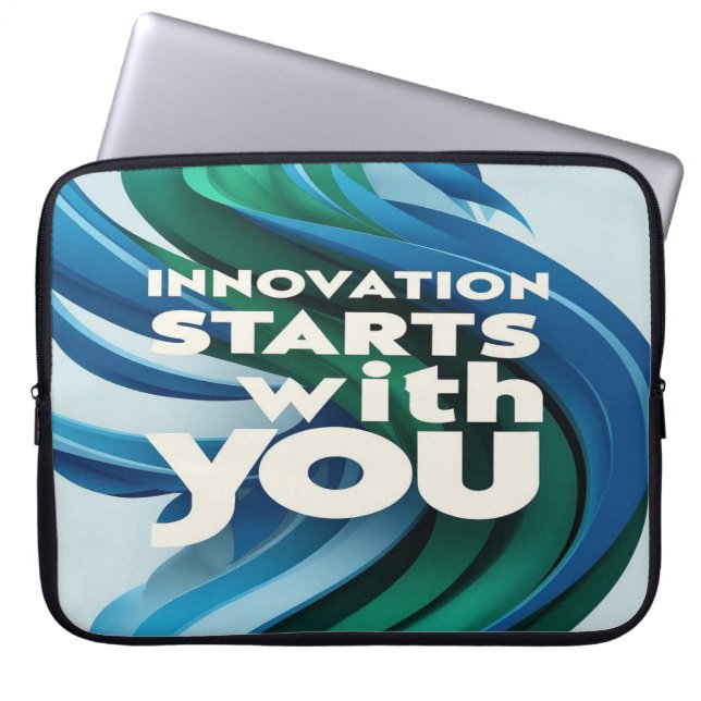 Housse Pour Ordinateur Portable L'innovation commence avec vous option 2 (Devant)