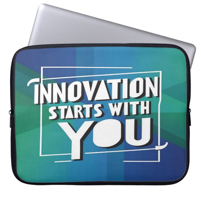 Housse Pour Ordinateur Portable L'innovation commence avec vous option 3 (Devant)