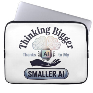 Housse Pour Ordinateur Portable L'intelligence artificielle Penser un Humour plus